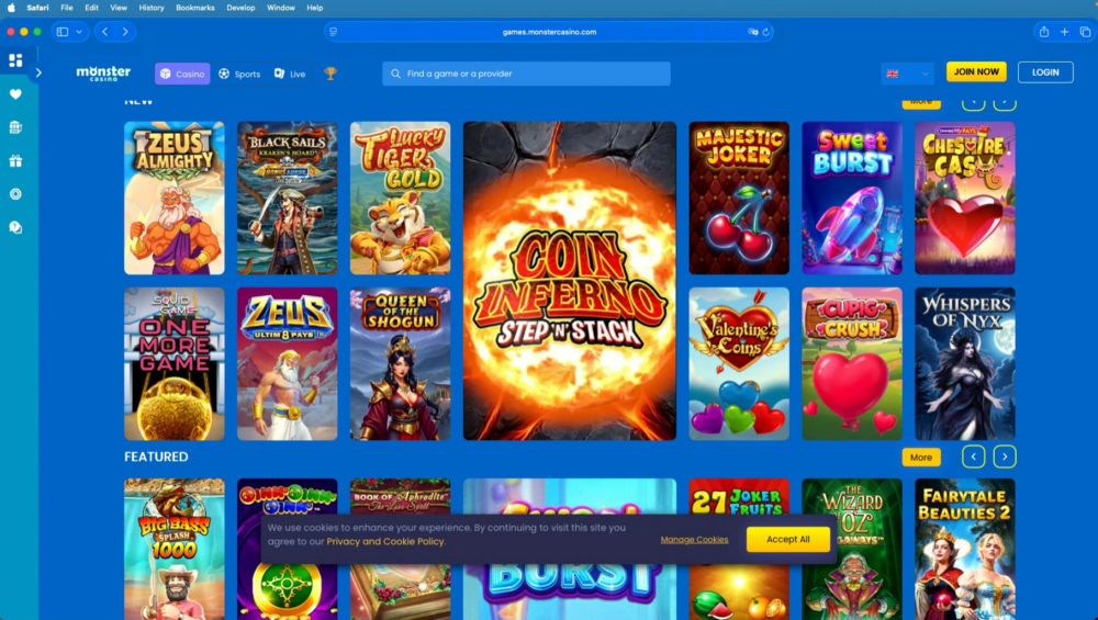 Monster Casino Screenshot