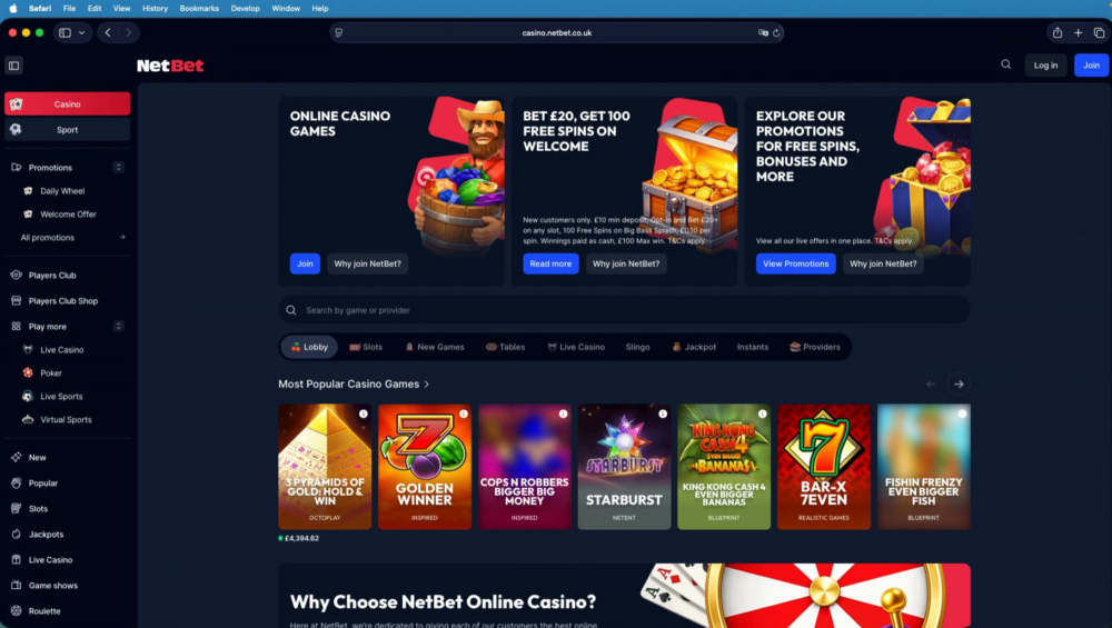 NetBet Screenshot